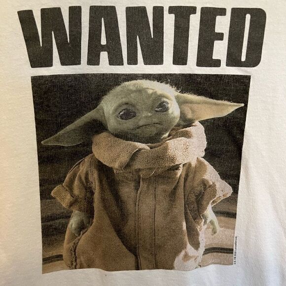 EUC Junk Food Los Angeles Wanted Baby Yoda crop top. Size XL. No flaws. - Picture 2 of 6